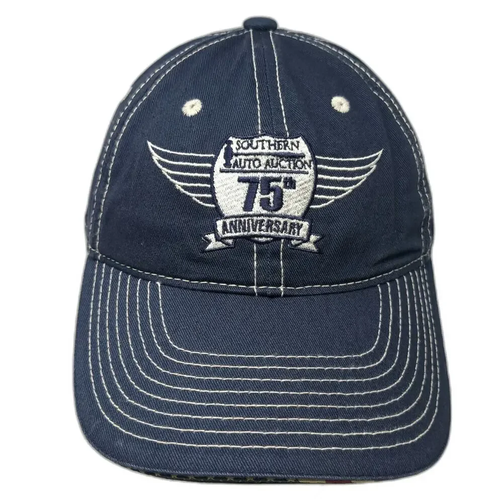 Outdoor Cap Blue One Size Baseball Cap Southern Auto Auction 75 Anniversary Hat